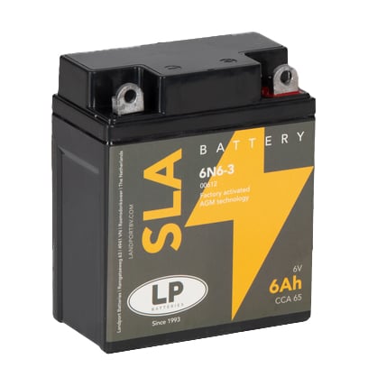 Landport Batteries Battery 6N6-3 6V 10AH., Maintenance Free Sealed, Ms 6N6-3