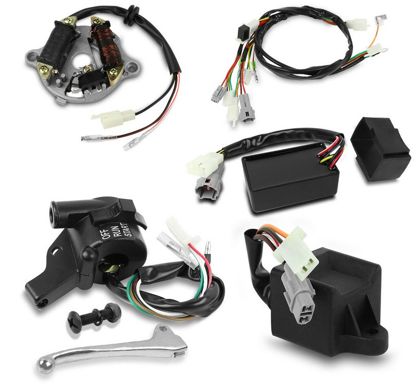 Dirt Racing Full Wiring Loom Harness 5pcs 1981-2016 Yamaha PW50