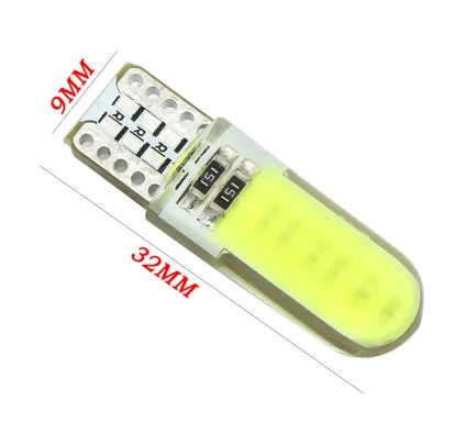 Dirt Racing Bulb 12v Led Capless Pack 10 Silicone Gel Cob Car Light T10 W5w 5730 Wedge
