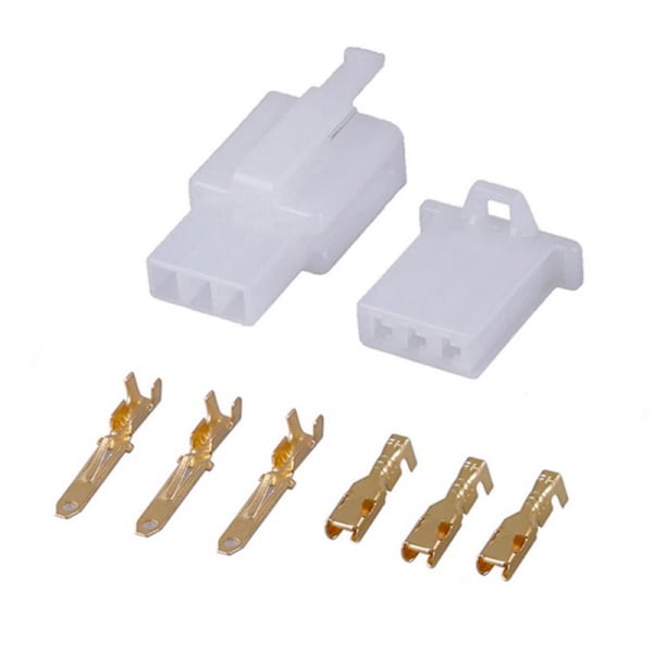 FIR Electrical 3 Pin Way Connector Block Kit (male & Female) - 2mm Wire