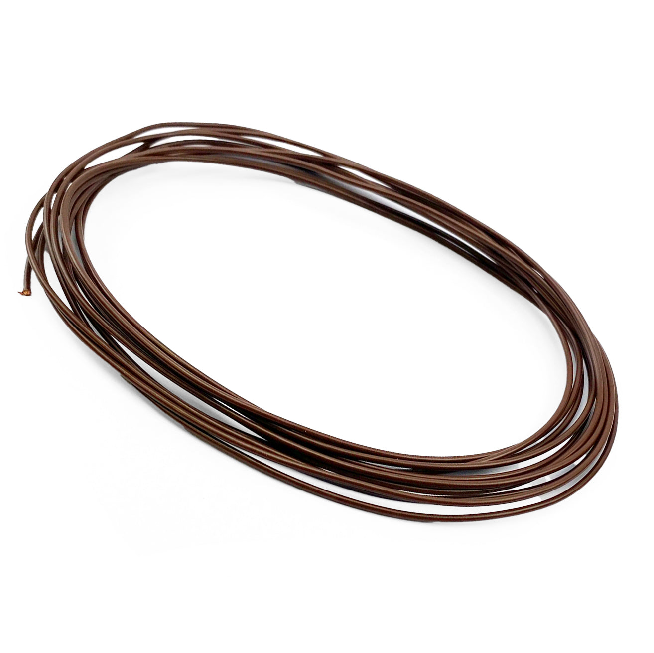 FIR Electrical Wire Brown 4 Metre, 0.75mm Sq / 14 Amp Capacity.