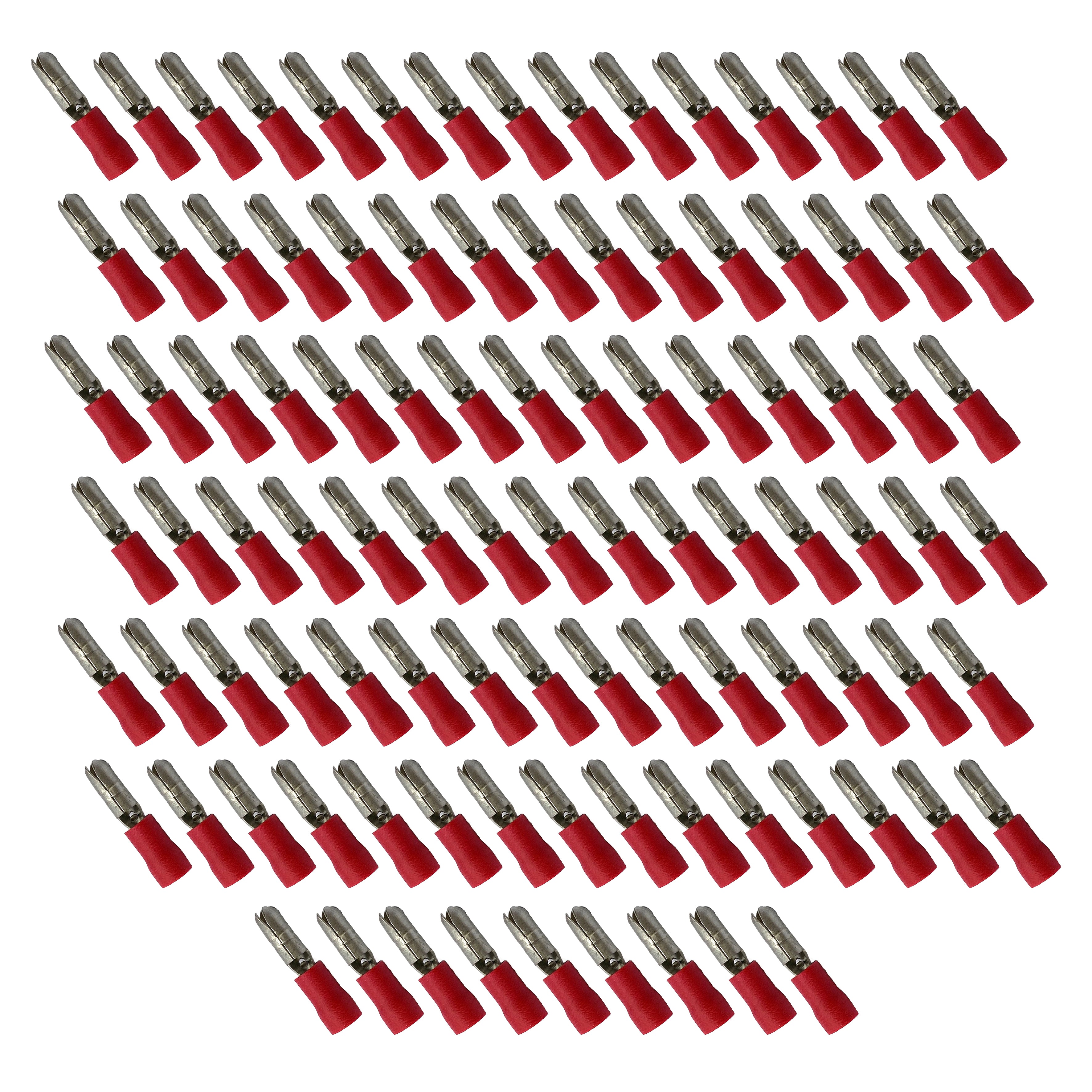 FIR Terminal Red Male Bullet, Pack of 100 / WT63