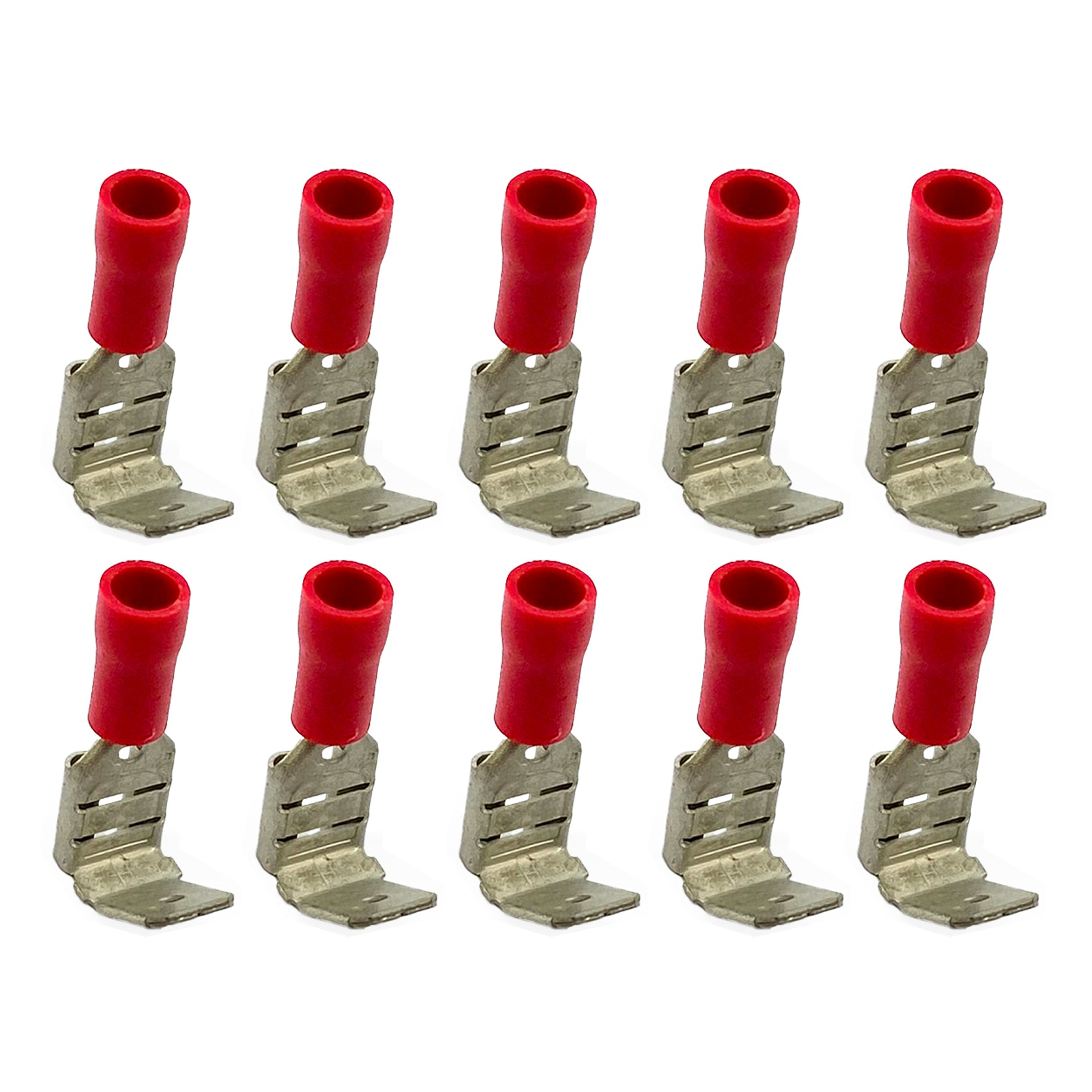 FIR Terminal Red Piggy Back Spade, / Pack of 10