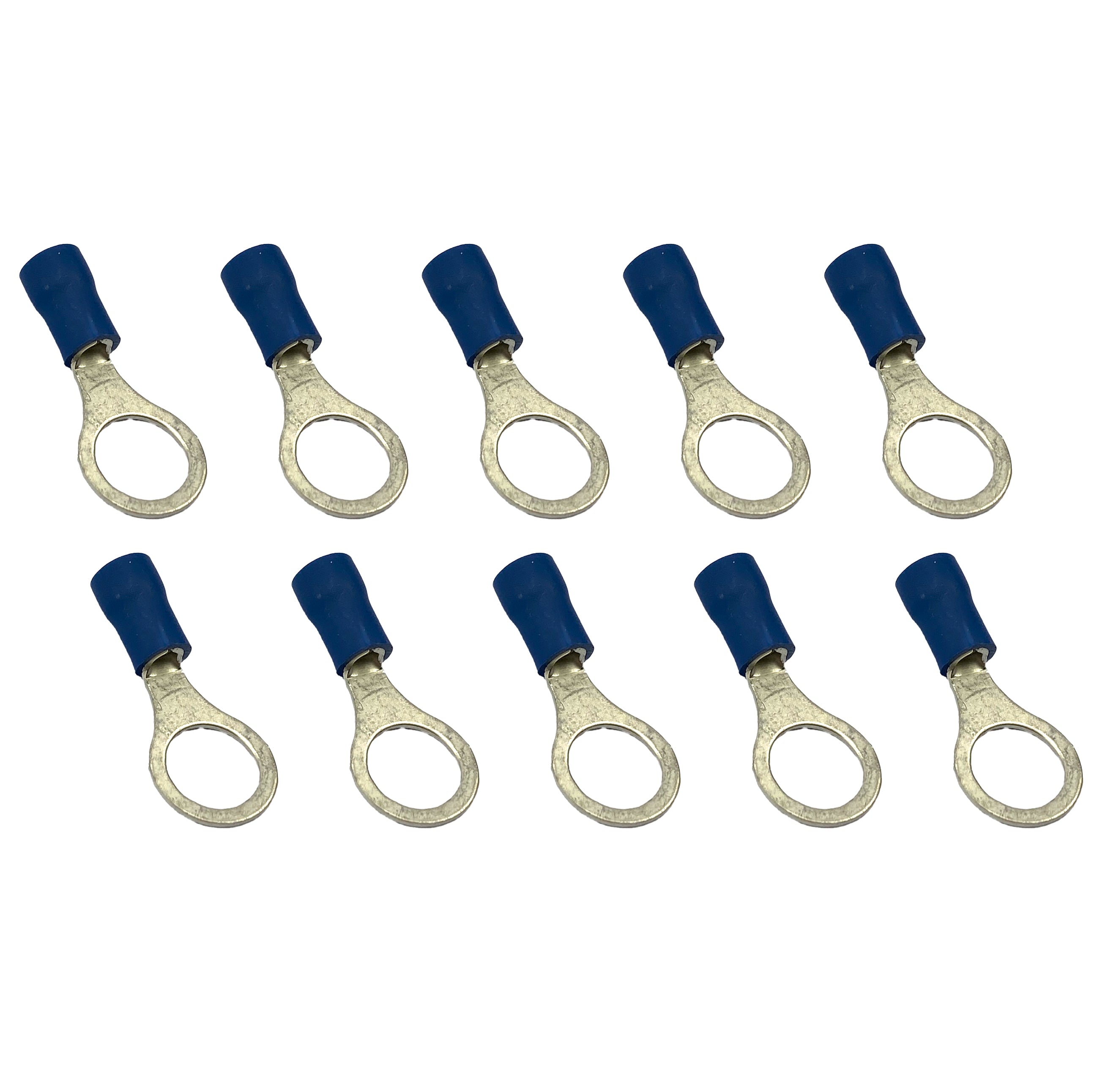 FIR Terminal Blue 8mm Ring PK10, Pack of 10