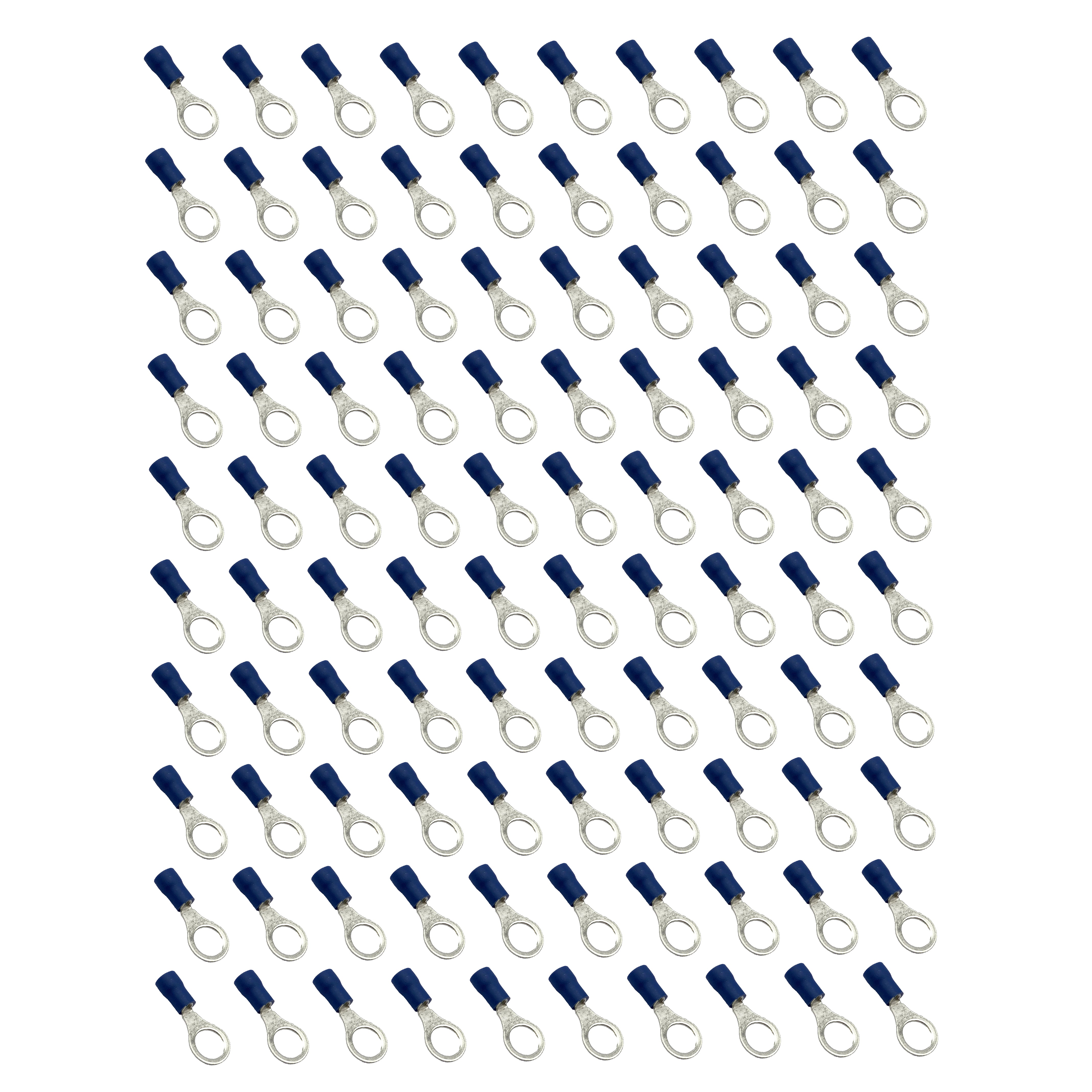 FIR Terminal Blue 8mm Ring PK100, Pack of 100 /