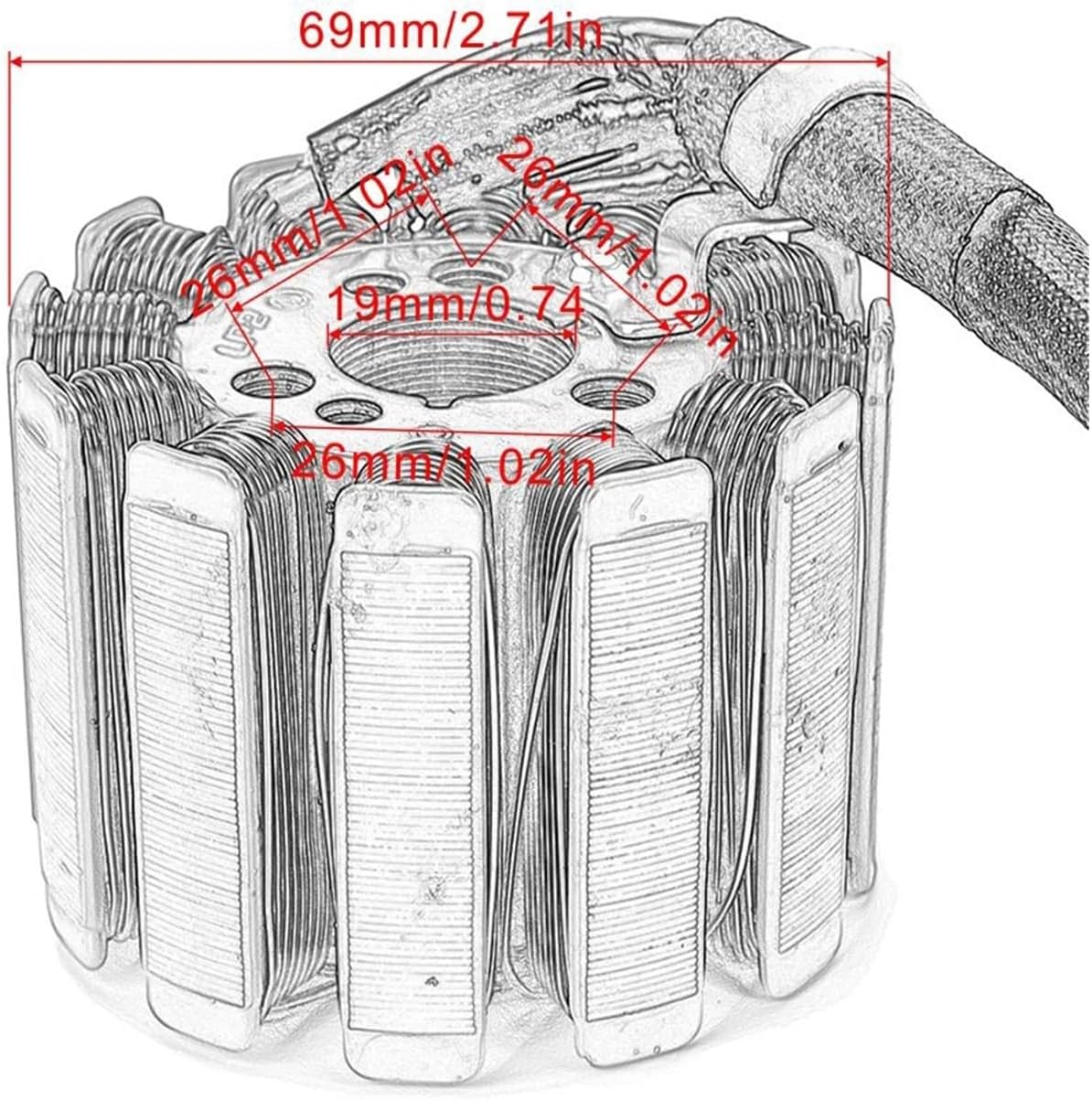 Dirt Racing Stator Coil Yamaha Fz YZF
