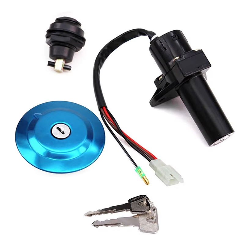 Dirt Racing Ignition Switch Lock & Tank Cap for Yamaha YBR125 Carb Models 3d9-y8250-27