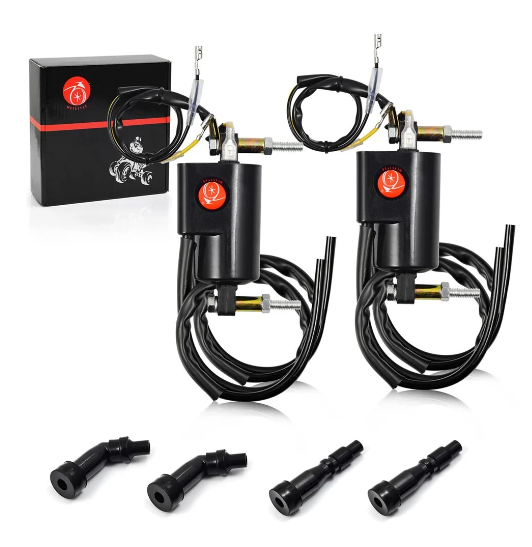 Dirt Racing 2pcs Ignition Coils Suzuki Kawasaki Honda 400 500 550 650 700 750 850 1000 1100