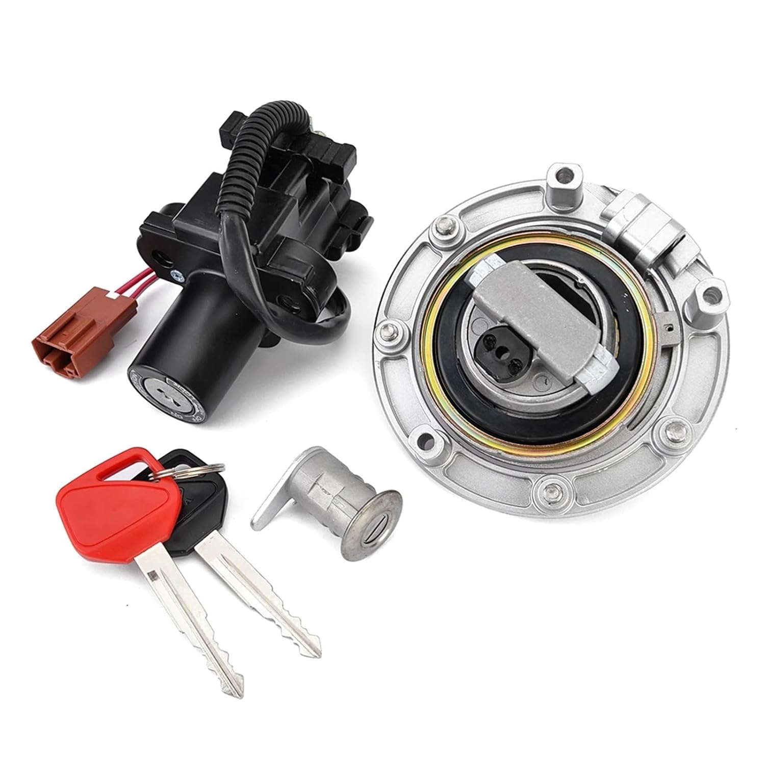 Dirt Racing Ignition Switch Fuel Cap Lock Key Set Honda Cbr 600 1000rr Cb1000r Fireblade 35010-mfl-670