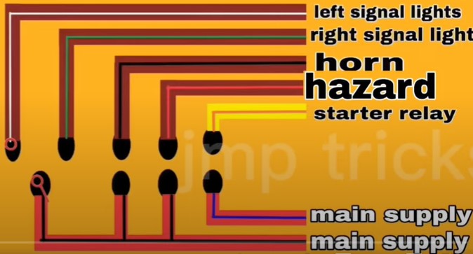 Dirt Racing Multifunctional Switches Horn Headlight Turn Signal Electric Start Button