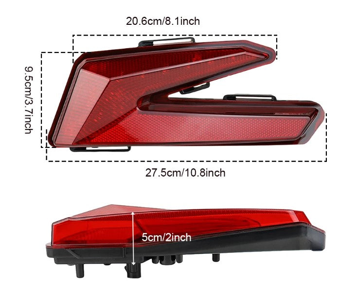 Dirt Racing 1 Pair Led Taillight Rear Lamp for Canam Maverick X3 2017-2024