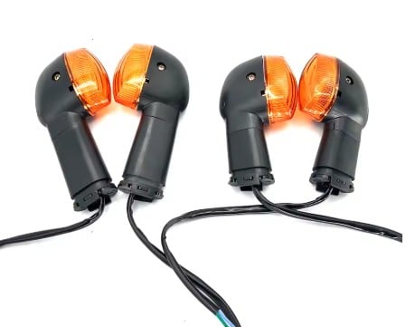 Dirt Racing Turn Signal Indicator Set 07 Yamaha Yb Ybr 125 Front Rear Amber