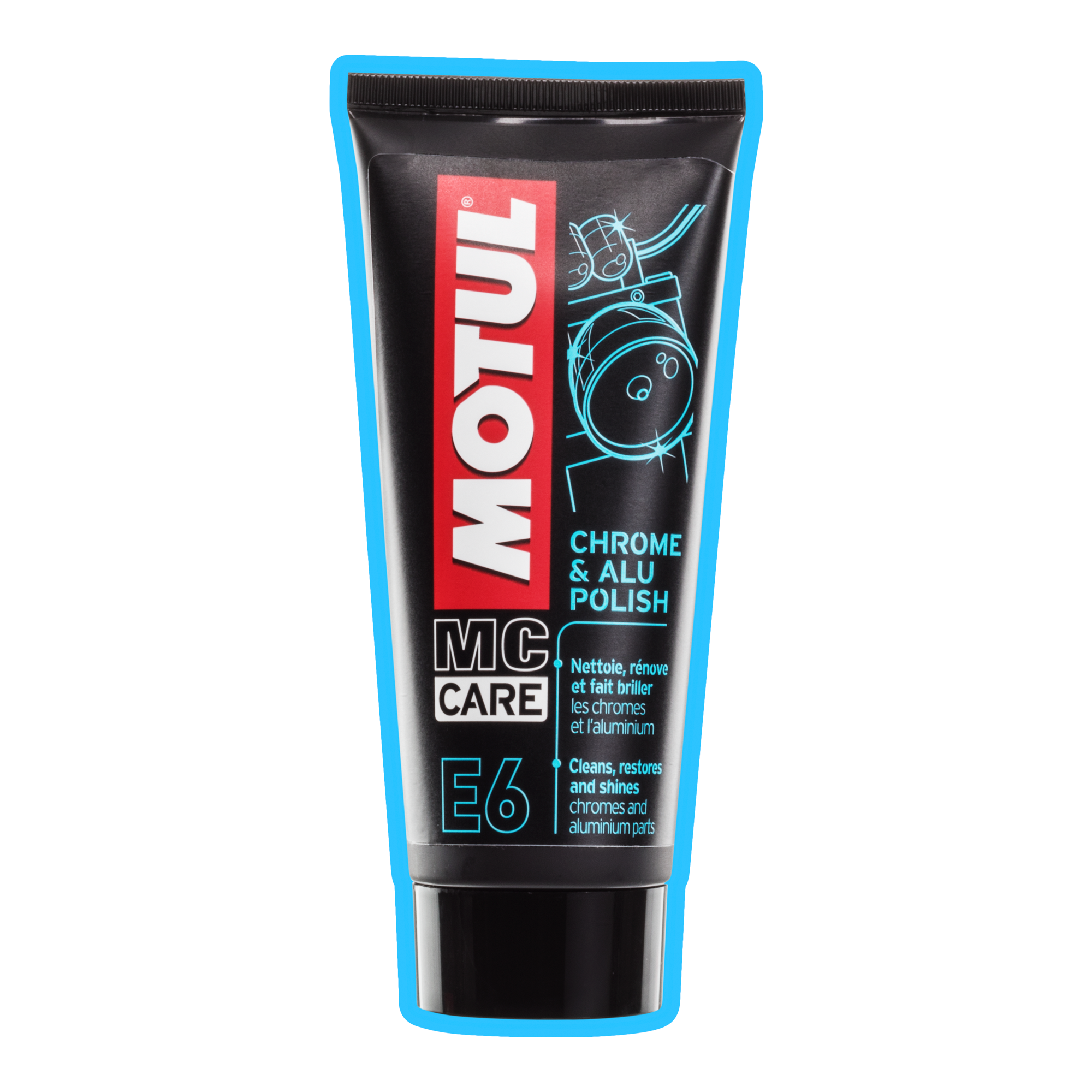 MOTUL E6 Chrome & Alu Polish 100ml, Motul 450142,