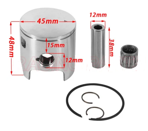 Dirt Racing No Longer Available ........ Piston Kit 45mm Big Bore KTM 50cc 65cc SX Pro Junior Senior