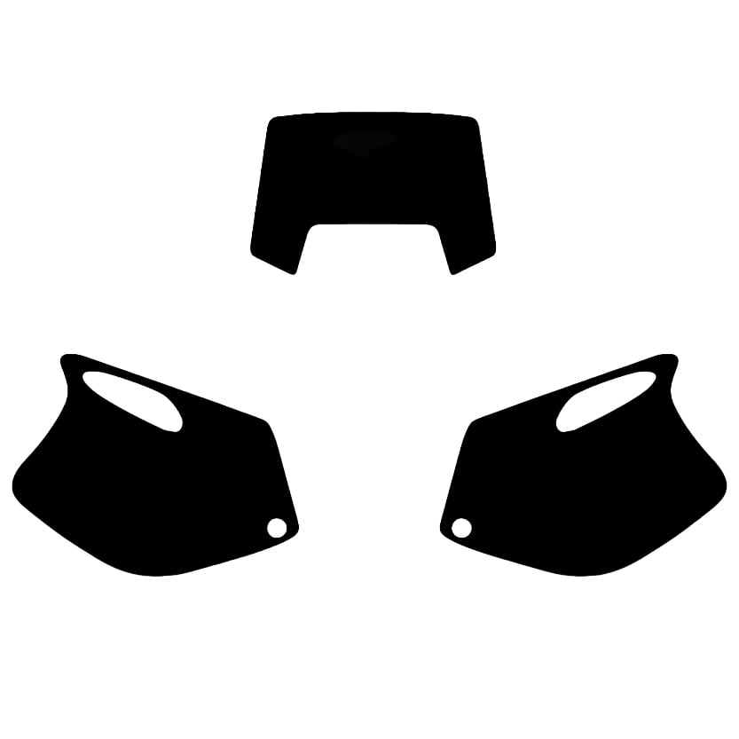 Blackbird Graphics 93-97 Ktm EXC 2 Stroke Black Precut Backgrounds, Blackbird 3500/20