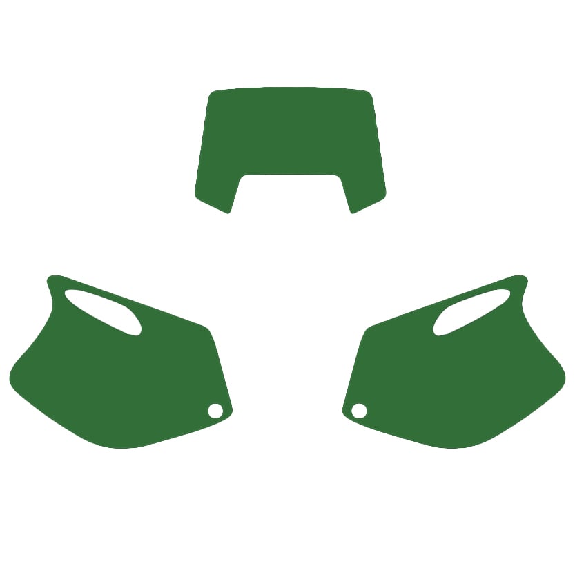 Blackbird Graphics 93-97 Ktm EXC 2 Stroke Green Precut Backgrounds, Blackbird 3500/30
