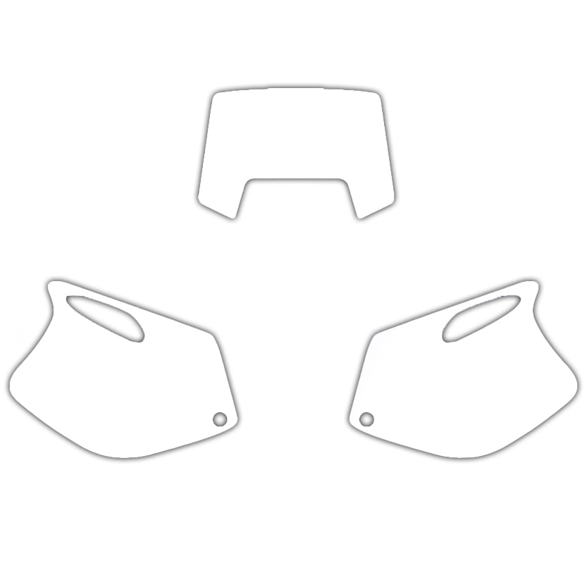 Blackbird Graphics 93-97 Ktm EXC 2 Stroke White Precut Backgrounds, Blackbird 3500/10