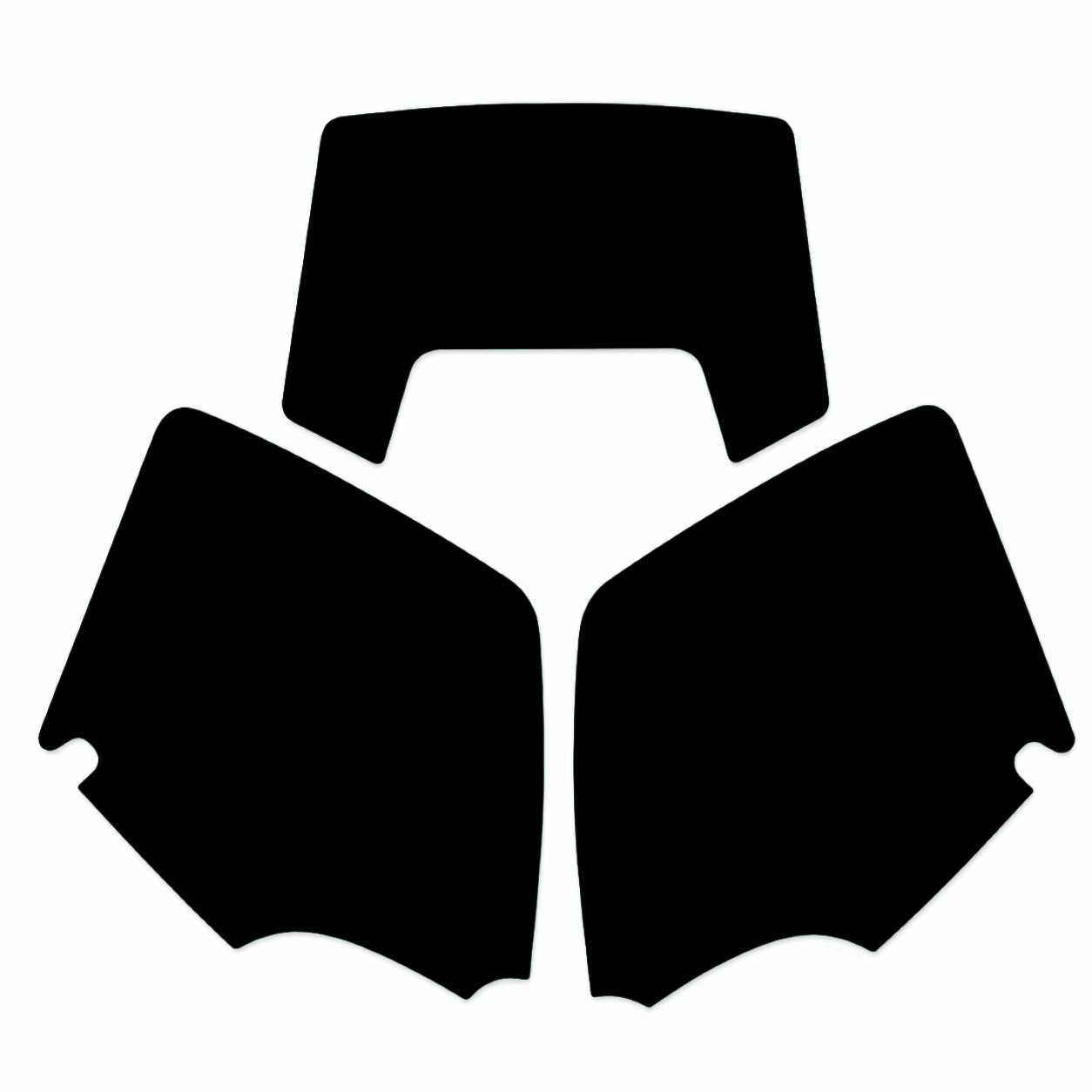 Blackbird Graphics 1998 Ktm EXC 2 Stroke Black Precut Backgrounds, Blackbird 3505/20