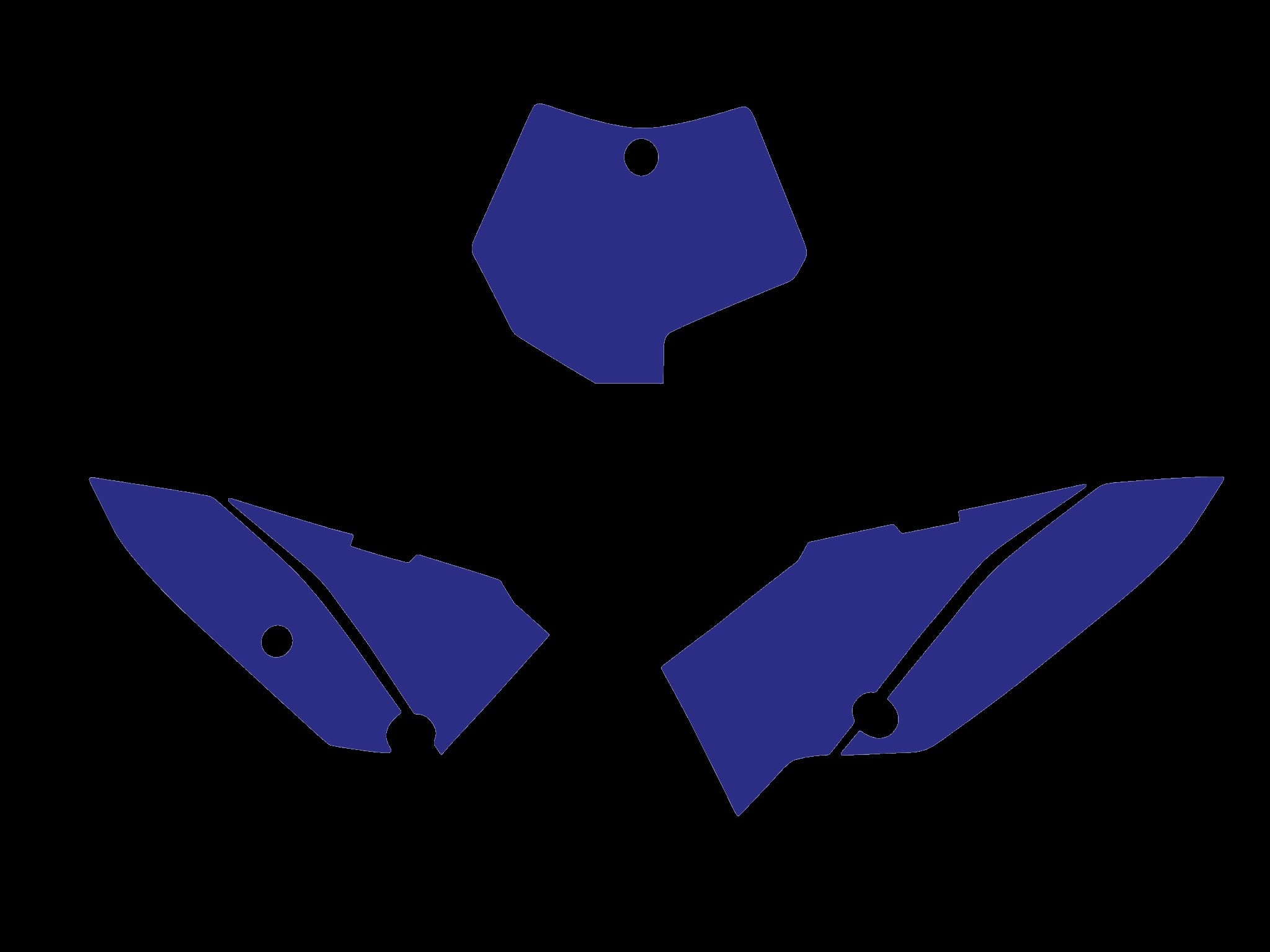 Blackbird Graphics Ktm SX 65 09-15 Blue Backgrounds, Blackbird 3516/70