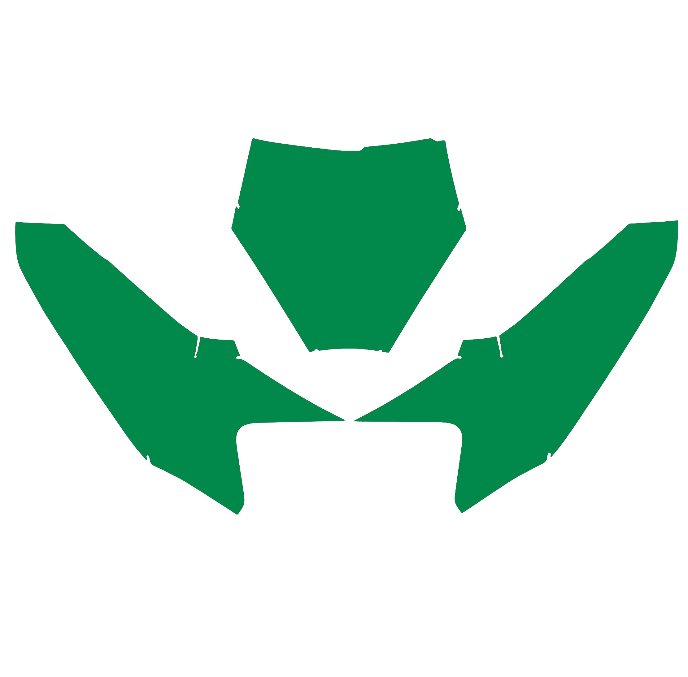 Blackbird Graphics Ktm SX 50 24-25 Green Backgrounds, Blackbird 3532/30
