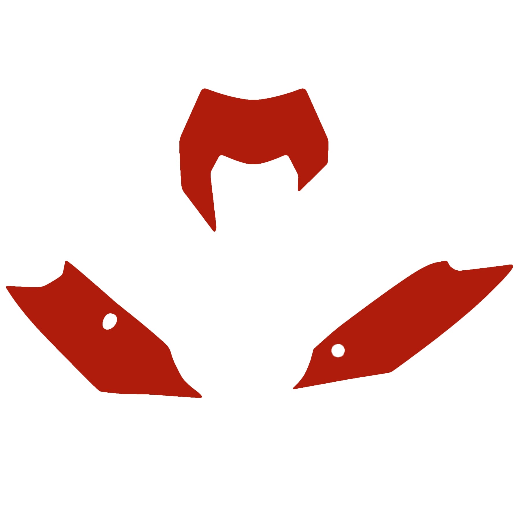 Blackbird Graphics 14-16 EXC Ktm Red Pre Cut Backgrounds, Blackbird 3522/60