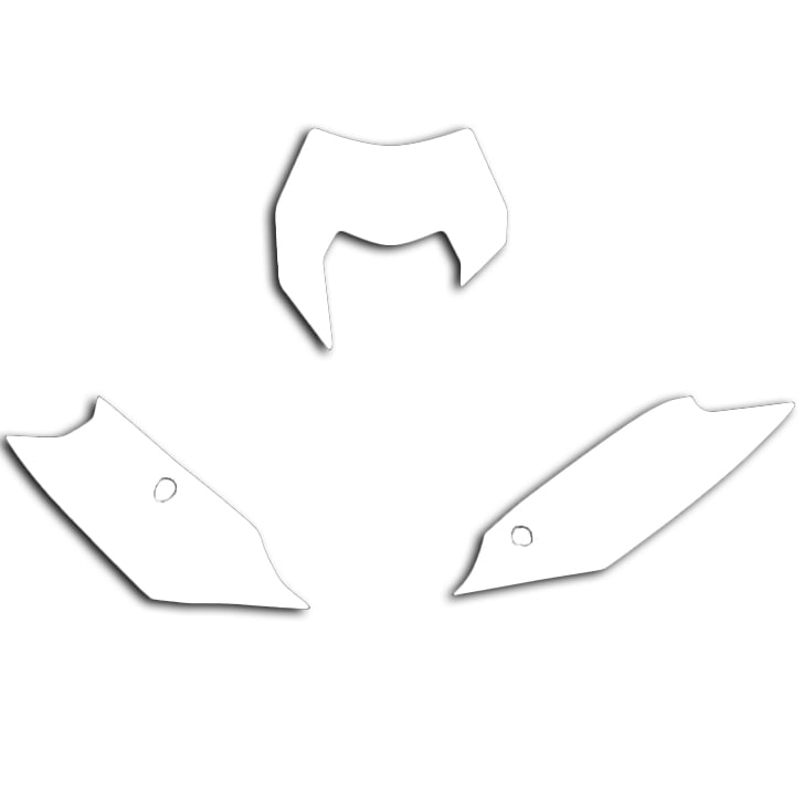 Blackbird Graphics 14-16 EXC Ktm White Pre Cut Backgrounds, Blackbird 3522/10