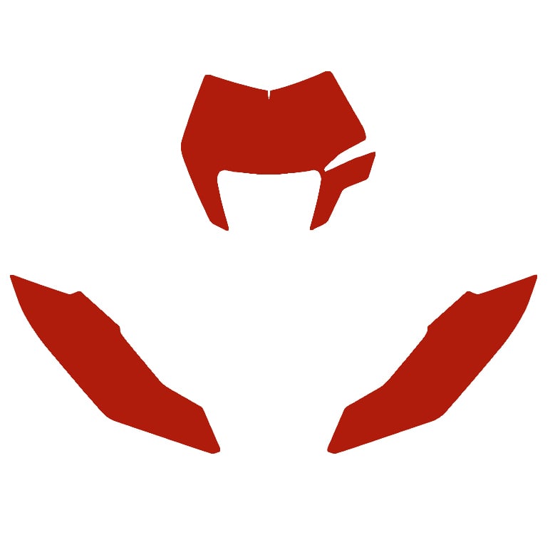 Blackbird Graphics 12-23 Ktm Freeride Red Pre Cut Backgrounds, Blackbird 3521/60