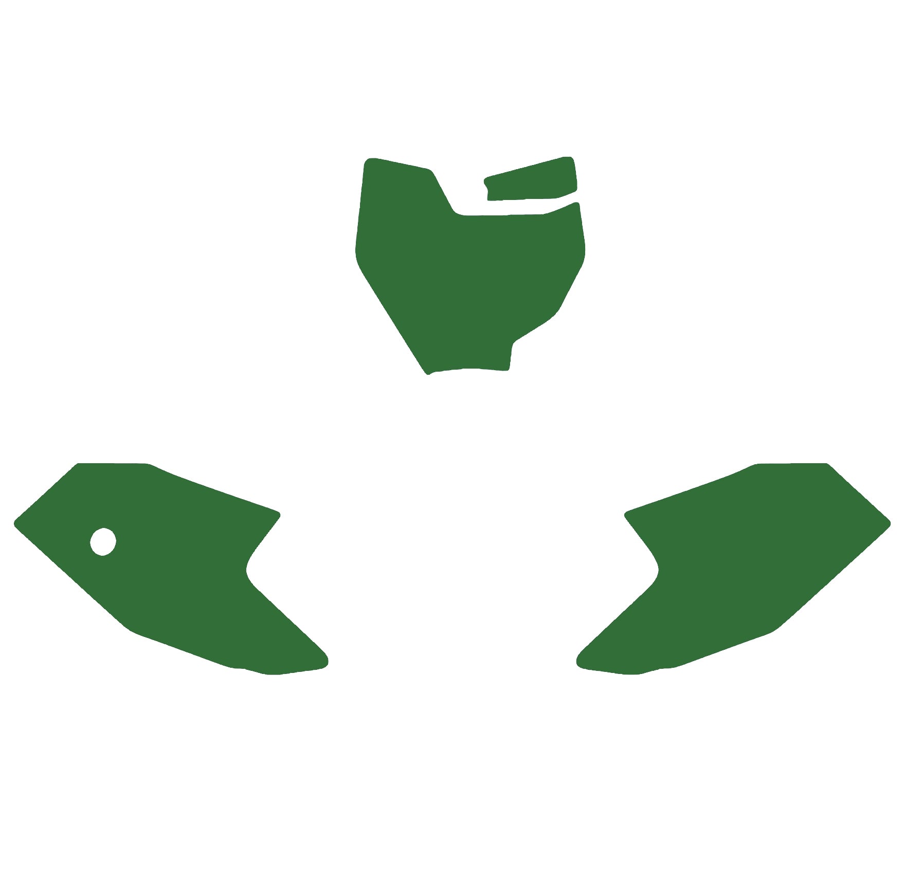 Blackbird Graphics Ktm SX 50 16-23 Green Backgrounds, Blackbird 3525/30