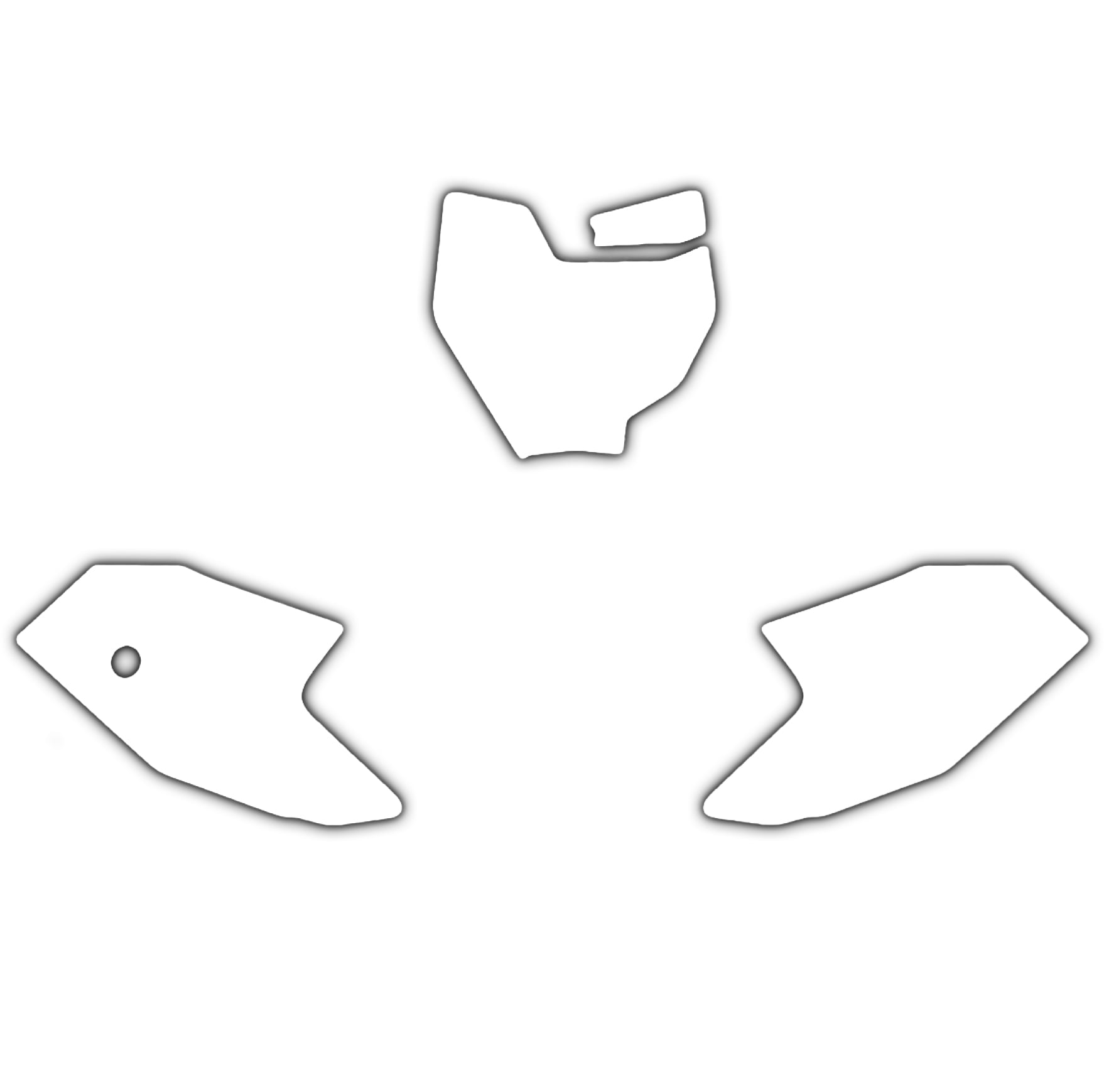 Blackbird Graphics Ktm SX 50 16-23 White Backgrounds, Blackbird 3525/10