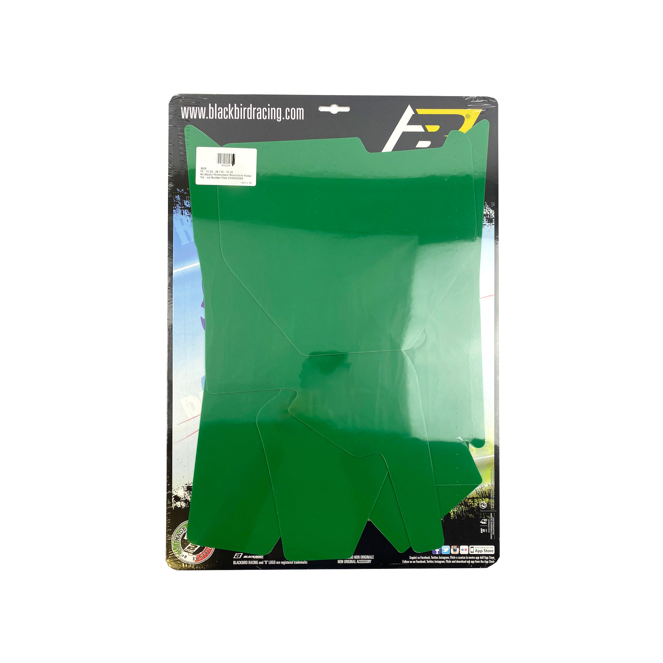 Blackbird Graphics 23-25 TC/FC Husqvarna Pre Cut Backgrounds, Blackbird 3628/30 Green
