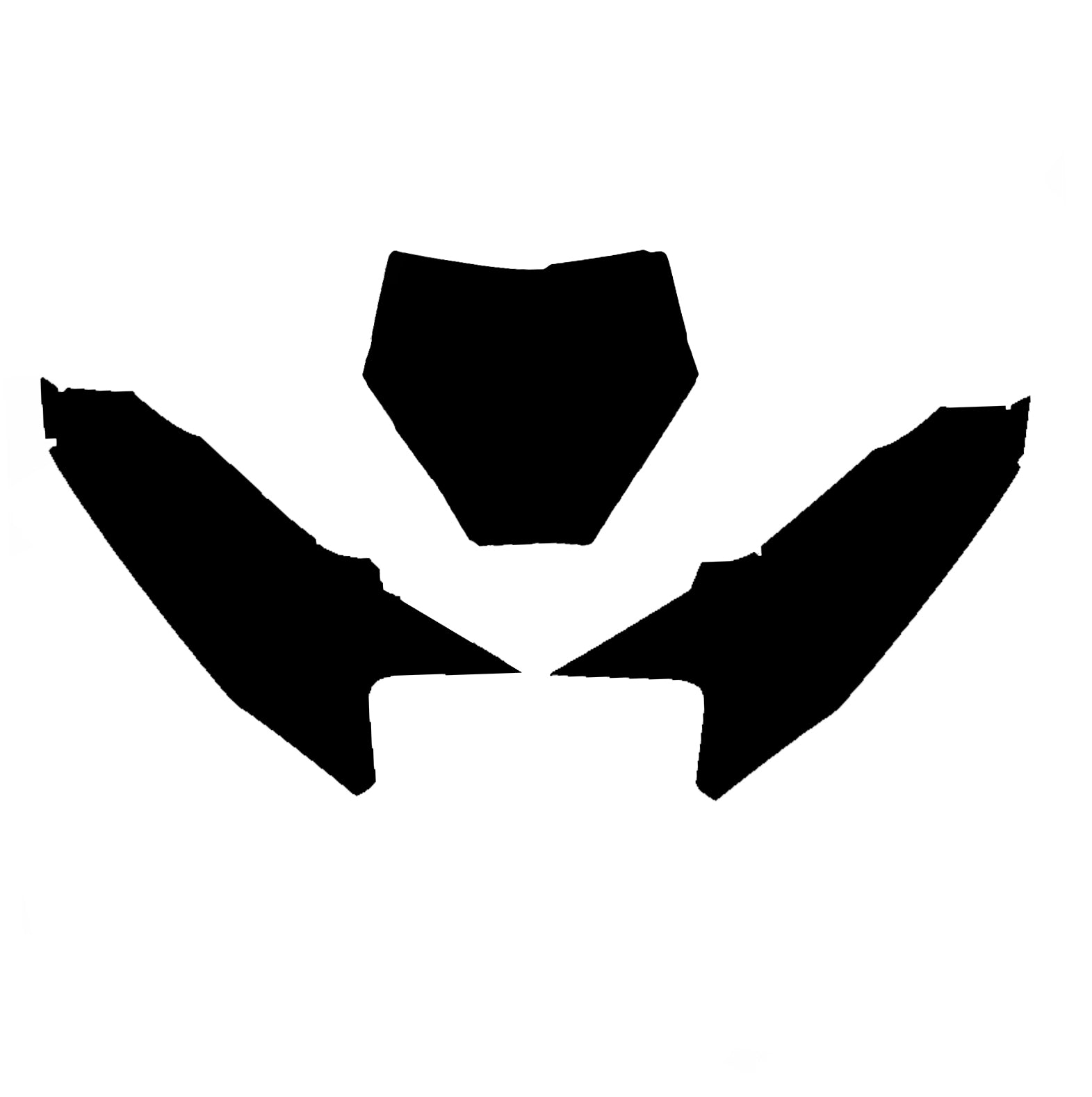 Blackbird Graphics KTM SX 65 2024 Pre Cut, Blackbird 3533/20 Black Number Board Backgrounds