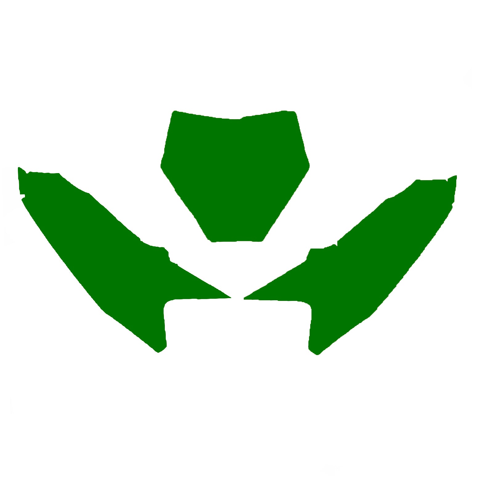 Blackbird Graphics KTM SX 65 2024 Pre Cut, Blackbird 3533/30 Green Number Board Backgrounds