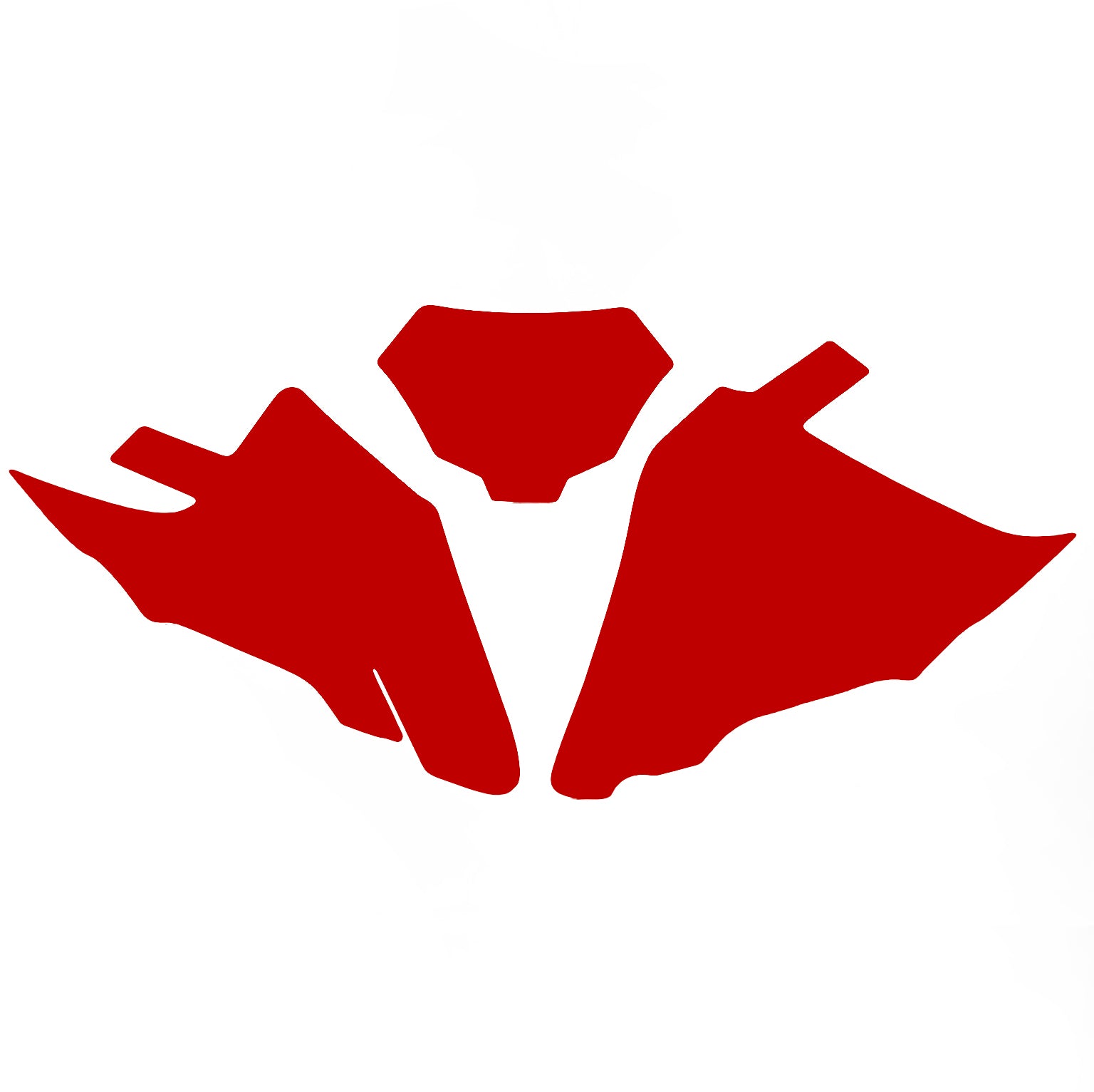 Blackbird Graphics Gasgas MC 24-25 Pre Cut Backgrounds, Blackbird 3912/60 Red Number Boards