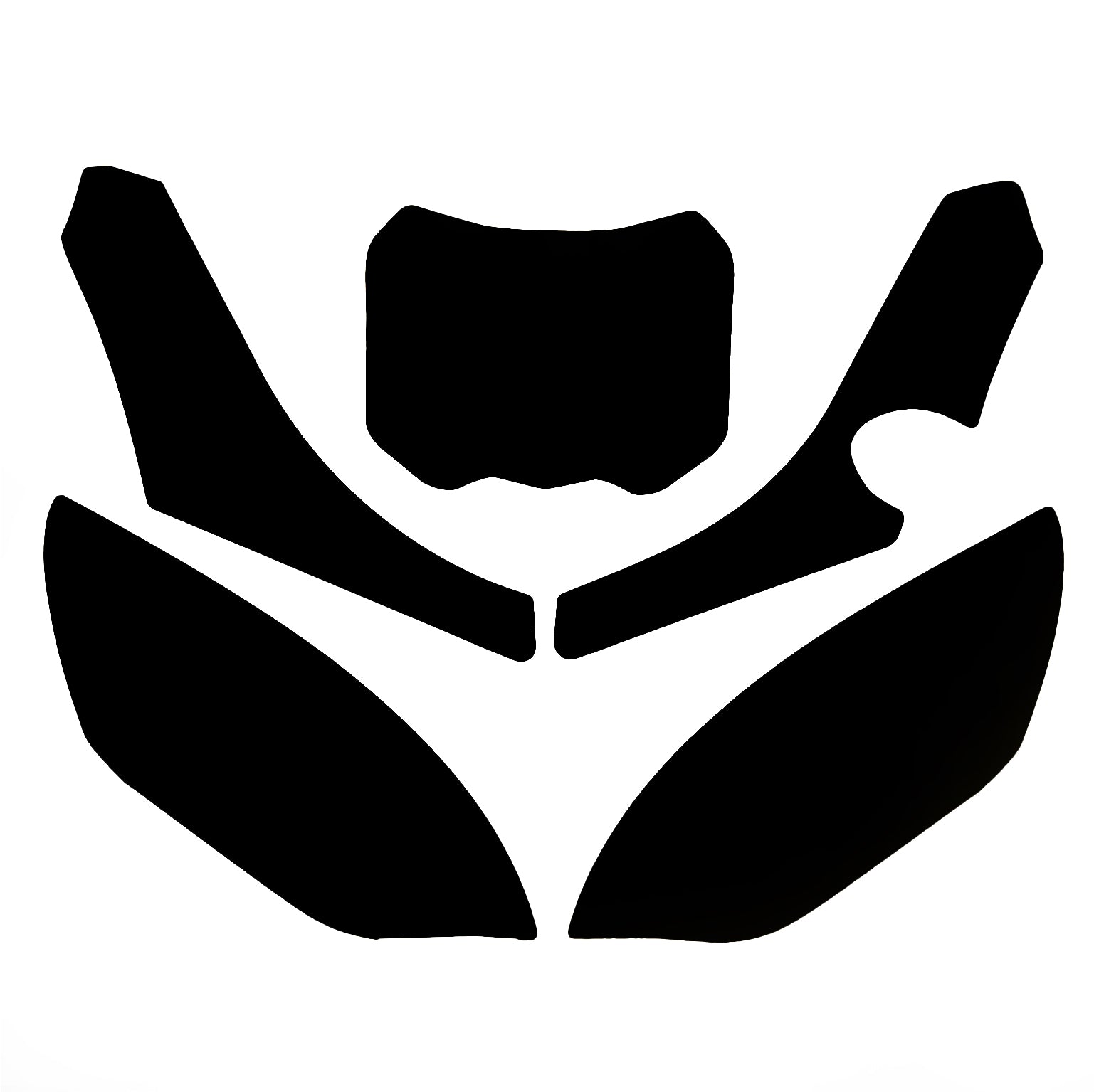 Blackbird Graphics Tm MX 4-stroke 250-300 2022-25 Pre Cut Backgrounds, Blackbird 3822/20 Black Number Boards