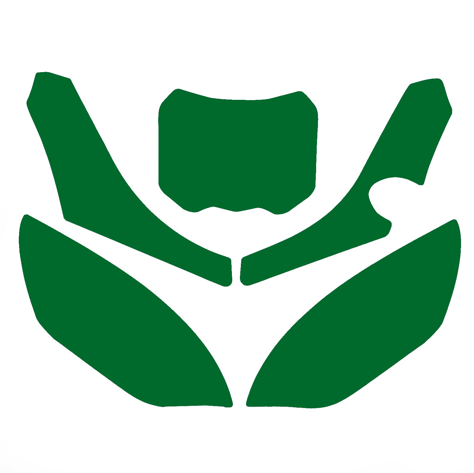 Blackbird Graphics Tm MX 4-stroke 250-300 2022-25 Pre Cut Backgrounds, Blackbird 3822/30 Green Number Boards