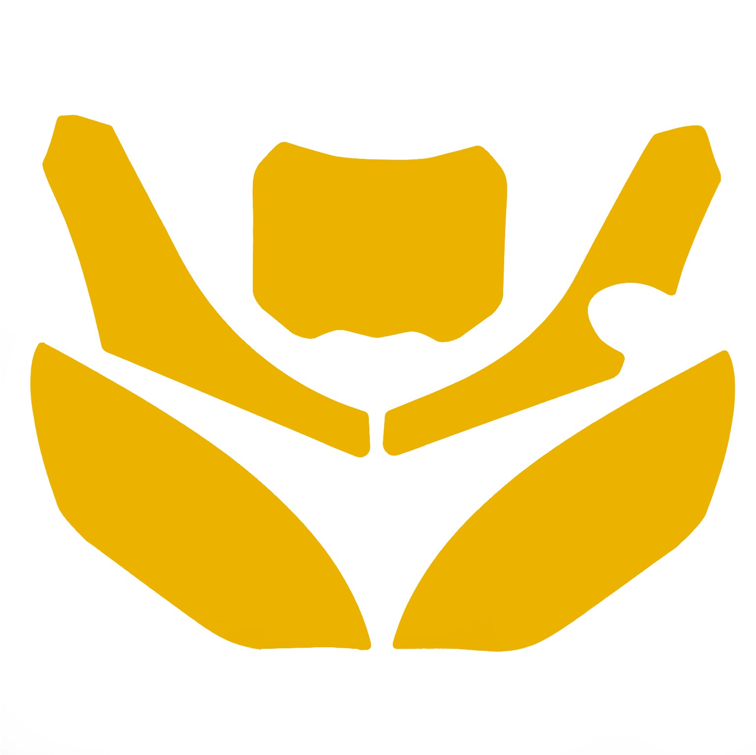 Blackbird Graphics Tm MX 4-stroke 250-300 2022-25 Pre Cut Backgrounds, Blackbird 3822/40 Yellow Number Boards