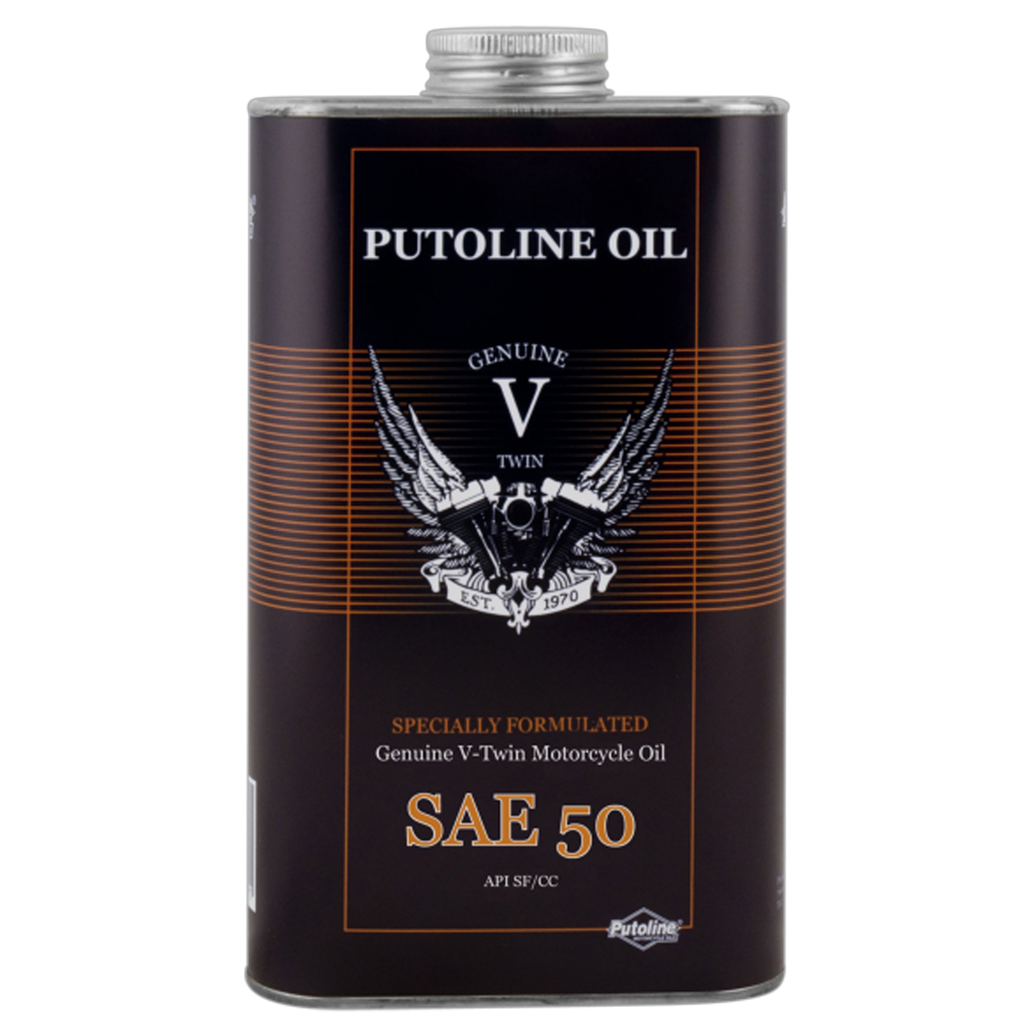Putoline Oils 1lt Genuine V Twin Sae 50, Putolinegenvsae50-1, Genvsae50-1, 1lt