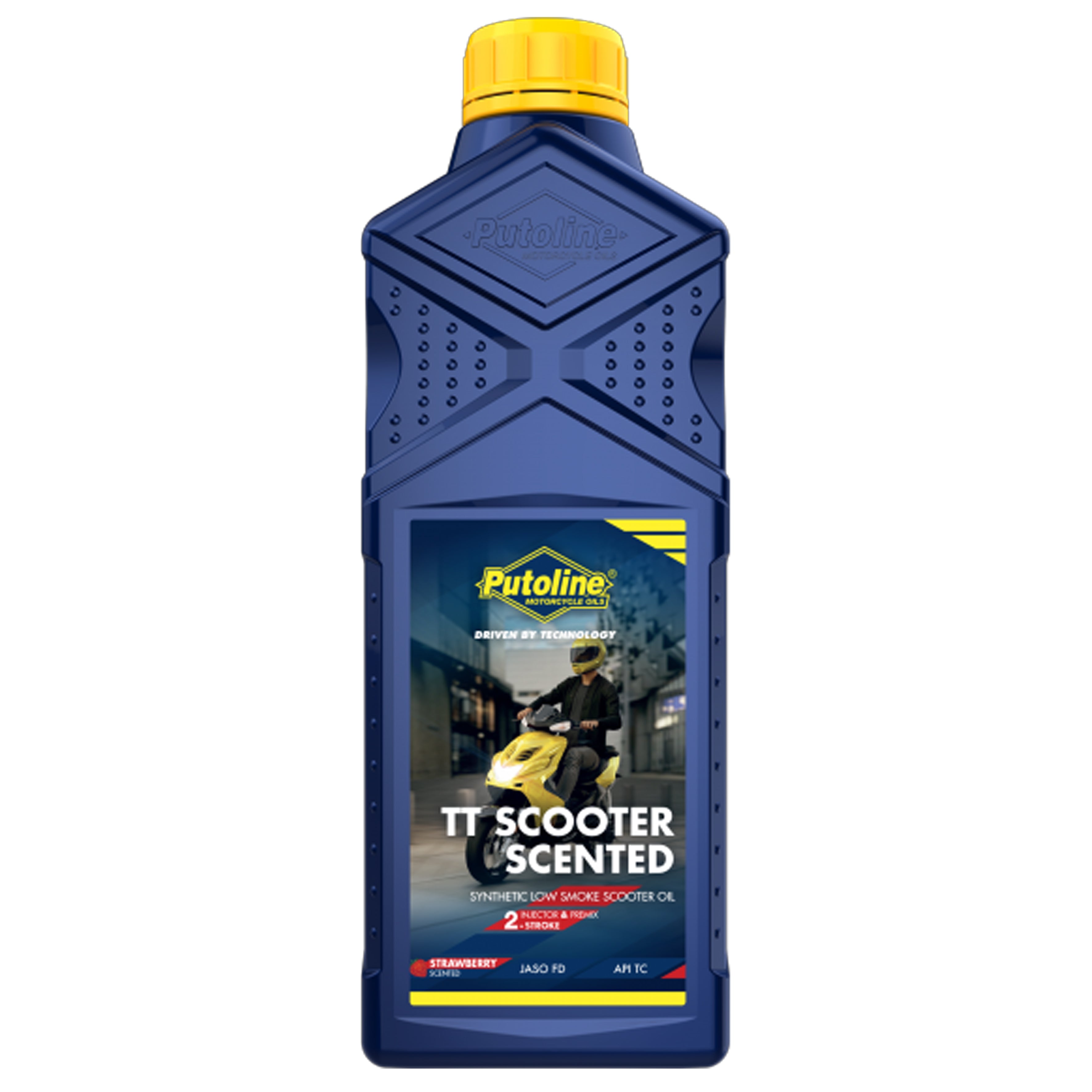 Putoline Oils 1lt Tt Scooter Strawberry (scented), Putoline Ttscoot/straw-1, 70484,