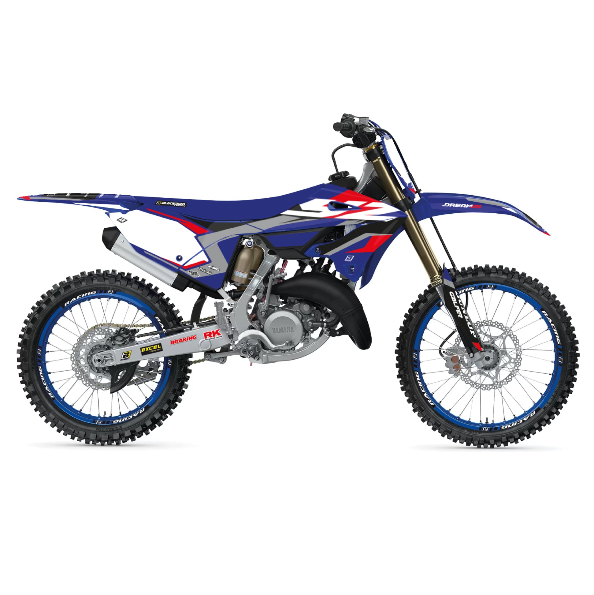 Blackbird Graphics 22-25 YZ125/250 Dream 5 Decals, Blackbird 2250AB
