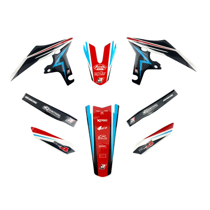 Blackbird Graphics 2022-25 Xxf/xef Fantic Dream 4 Graphics, Blackbird 2f02n Decal Kit