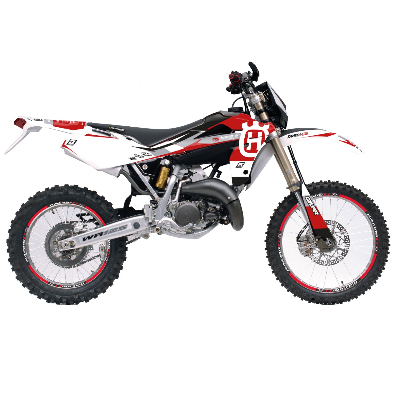 Blackbird Graphics 06-13 Husky 2STK DREAM5 Red, Blackbird Decal Kit 2609ab/01, Husqvarna CR / WR