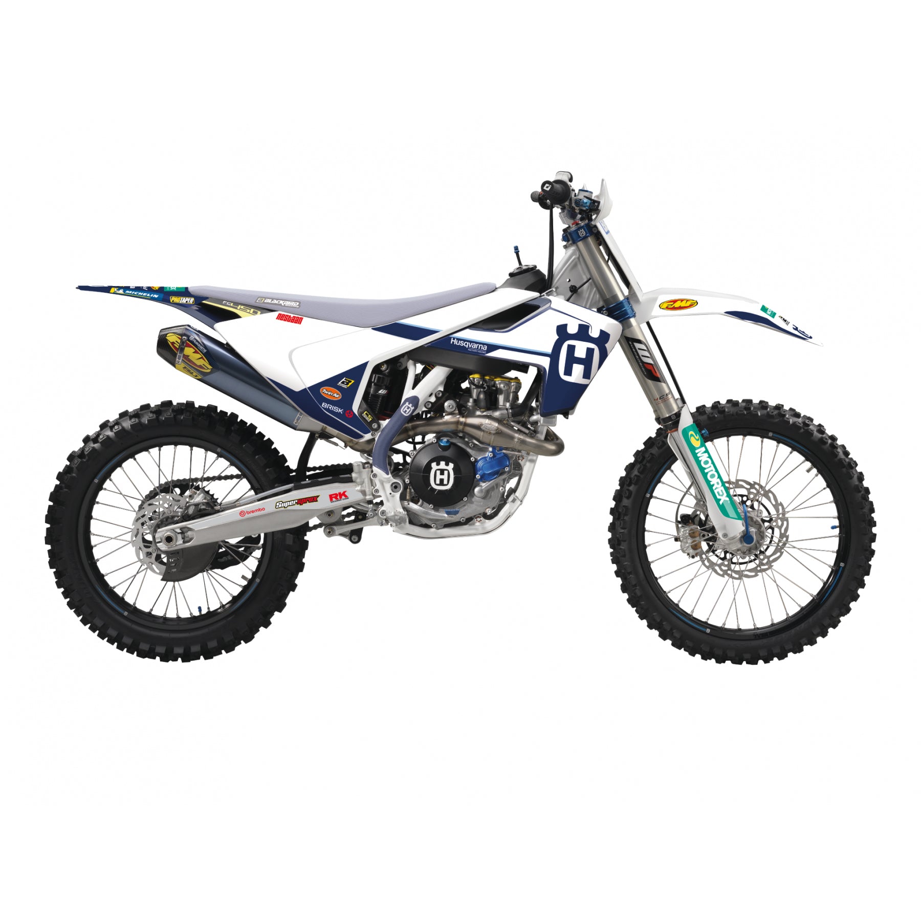 Blackbird Graphics 16-18 FC/TC 17-19 TE/FE Husqvarna Factory Replica, Blackbird Decal Kit 2612r8