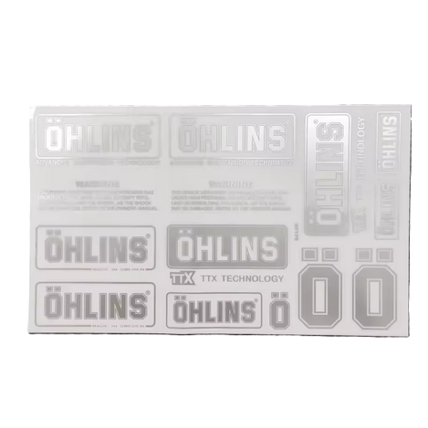 Dirt Racing Ohlins Shock Absorber Stickers Decals Suspension Front Fork