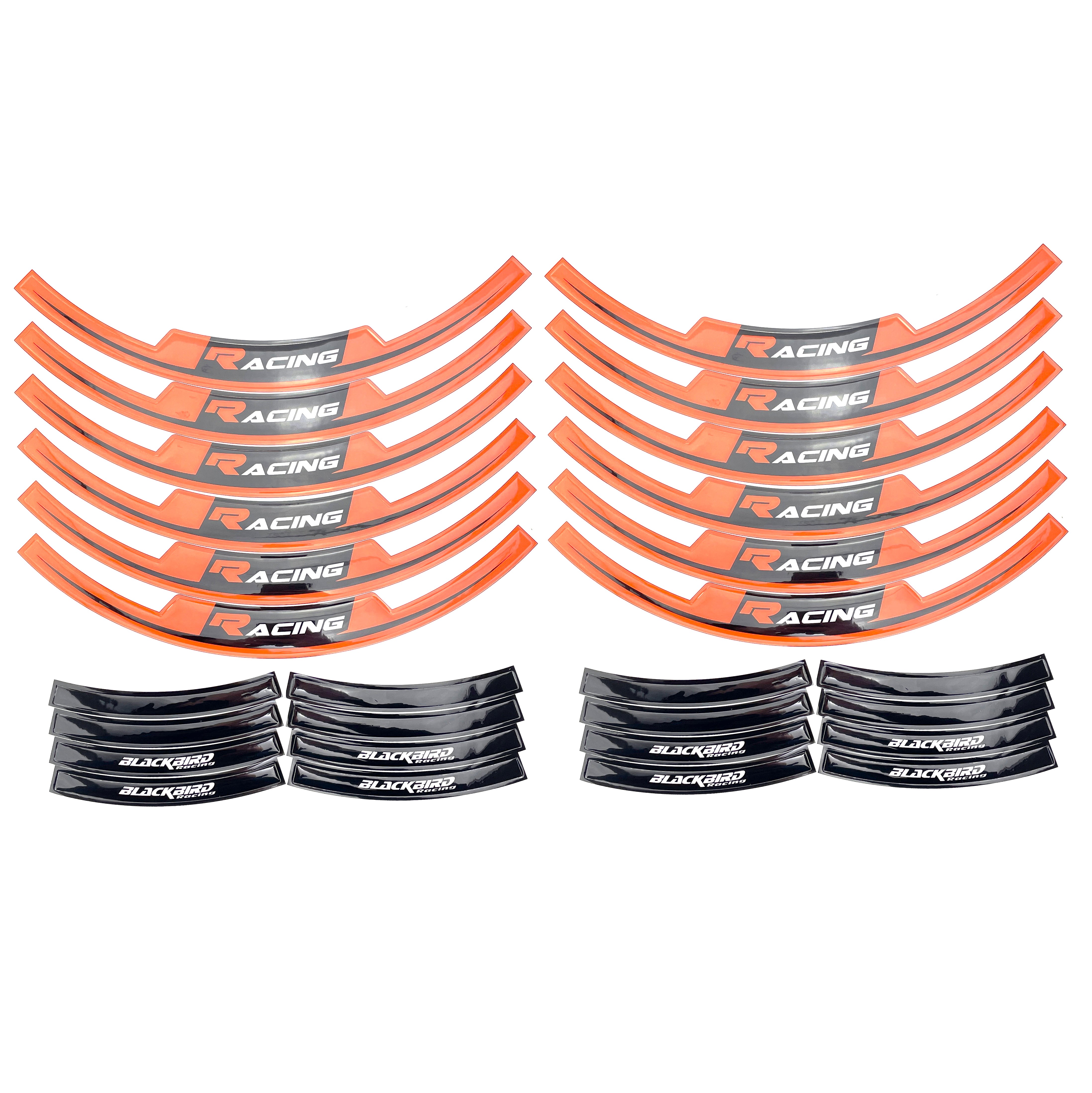 Blackbird Graphics Wing Rim Sticker Orange, Blackbird 5088/90