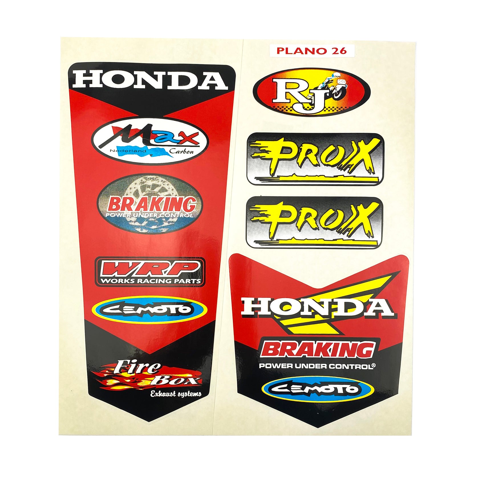 FIR Sticker Sheet Honda [size a4] 122008414