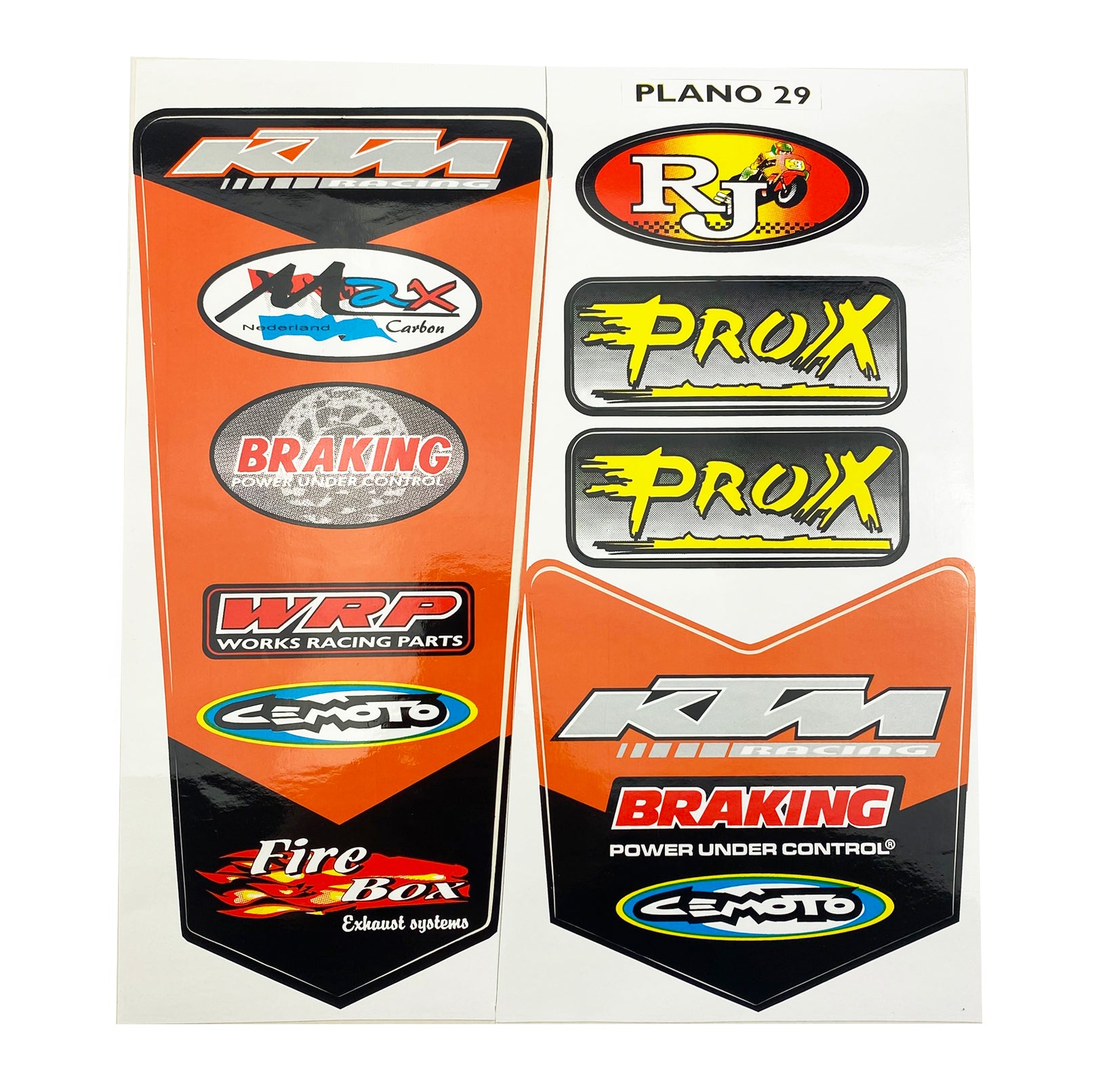 FIR Sticker Sheet KTM [size a4] 122008470