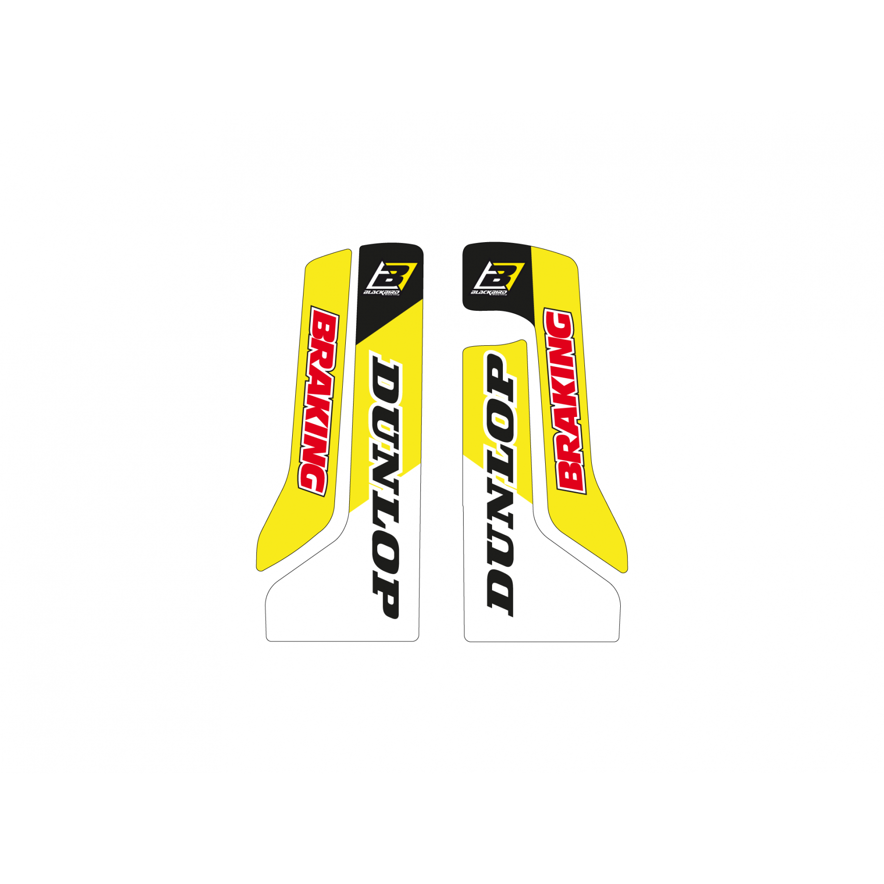 Blackbird Graphics 2023-2025 TC/FC 2024-2025 TE/FE Husqvarna Fork Decals, Blackbird 5615N