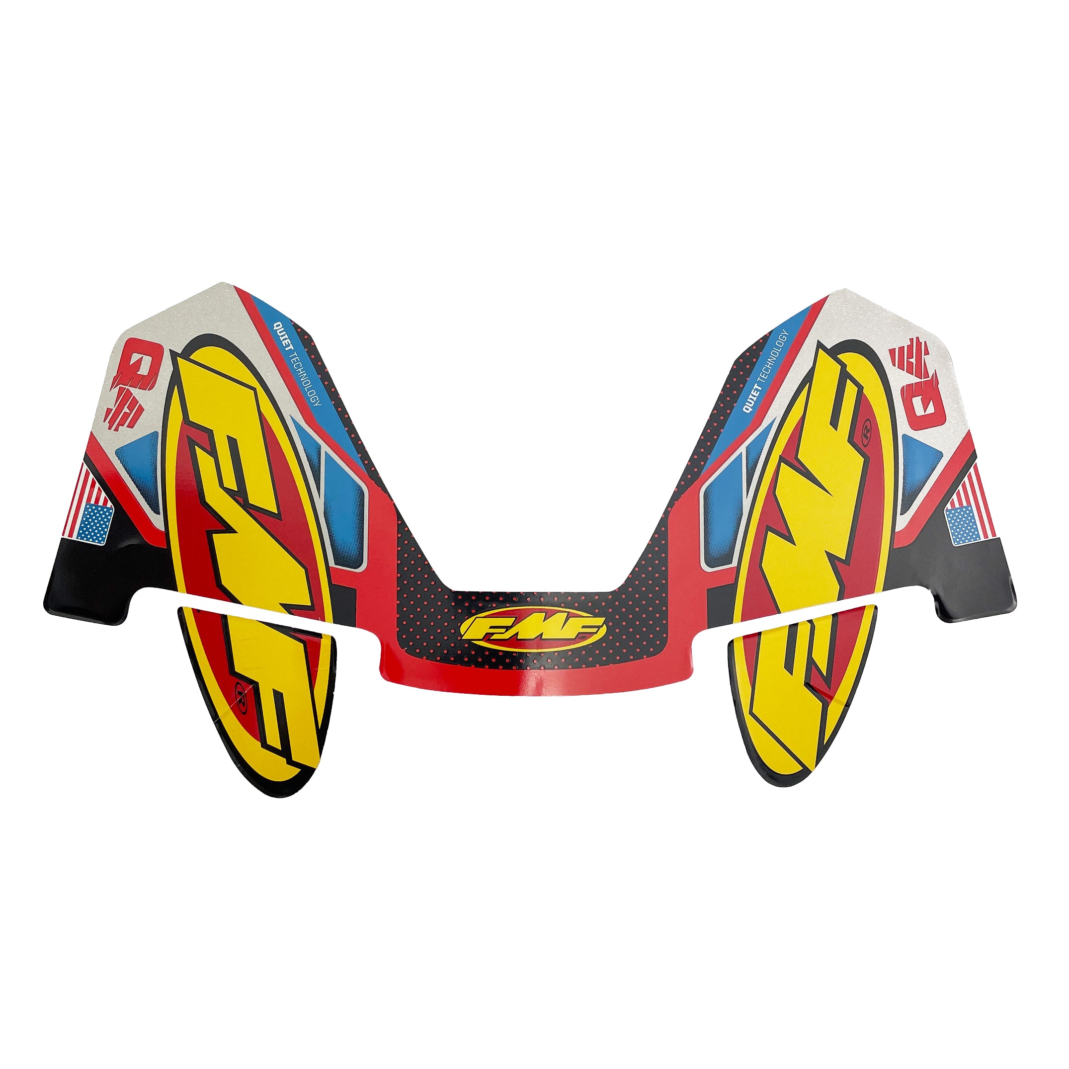 FMF Exhausts Q4 Hex Exhaust Silencer Aluminum Wrap Decal - Fmf 014843