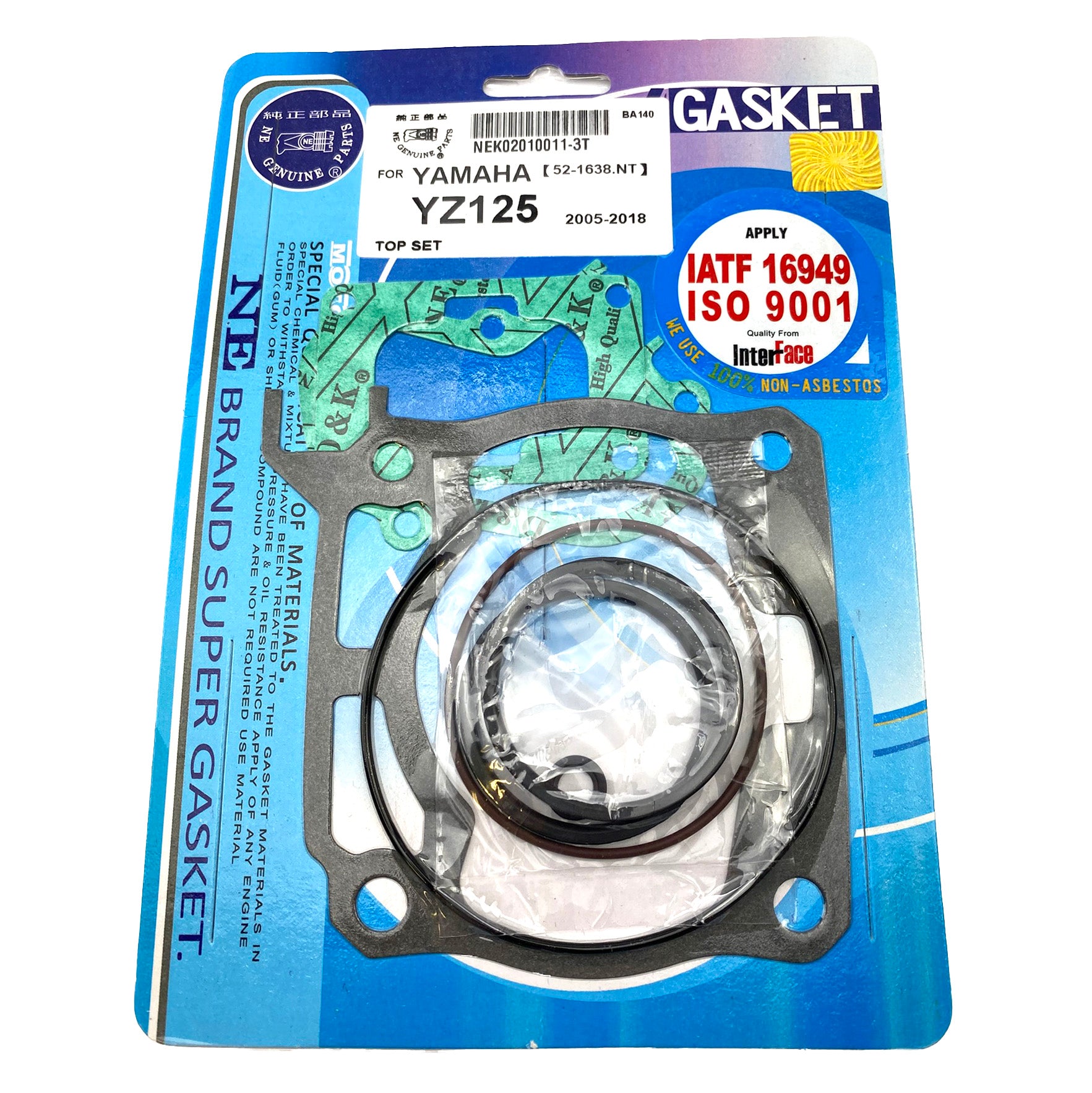 FIR Gasket Top Set 05-18 YZ125