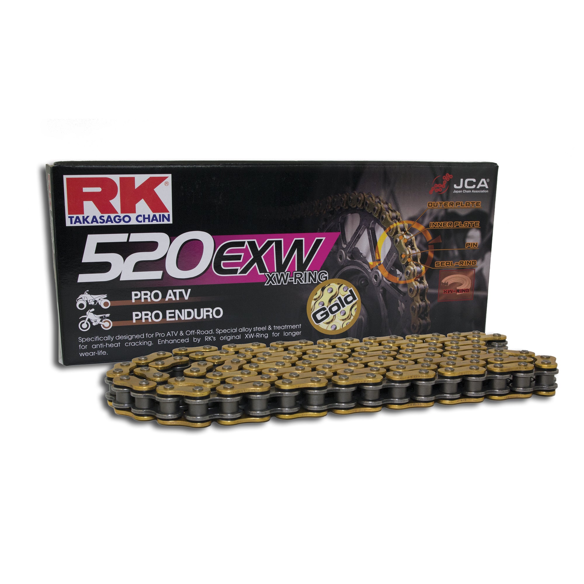 RK GB520EXW-112 Gold XW-Ring Chain